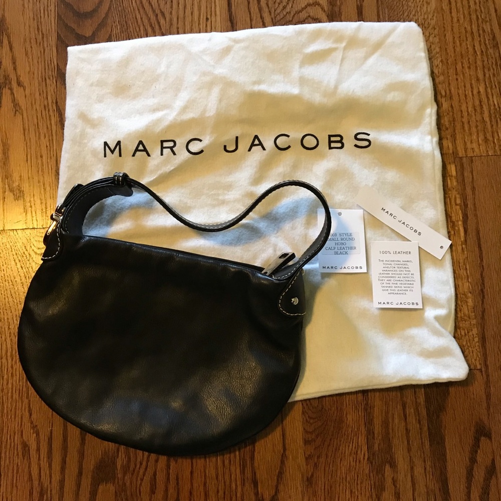 Marc Jacobs black round hobo